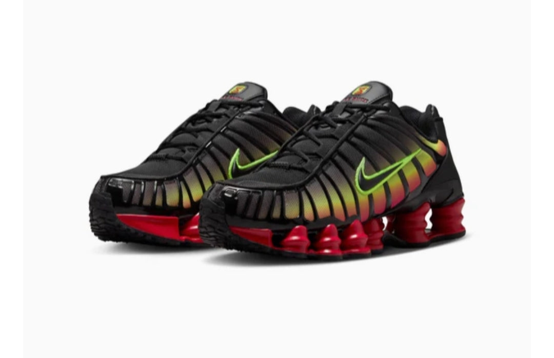 Nike Shox TL "Volt & Fire Red"
