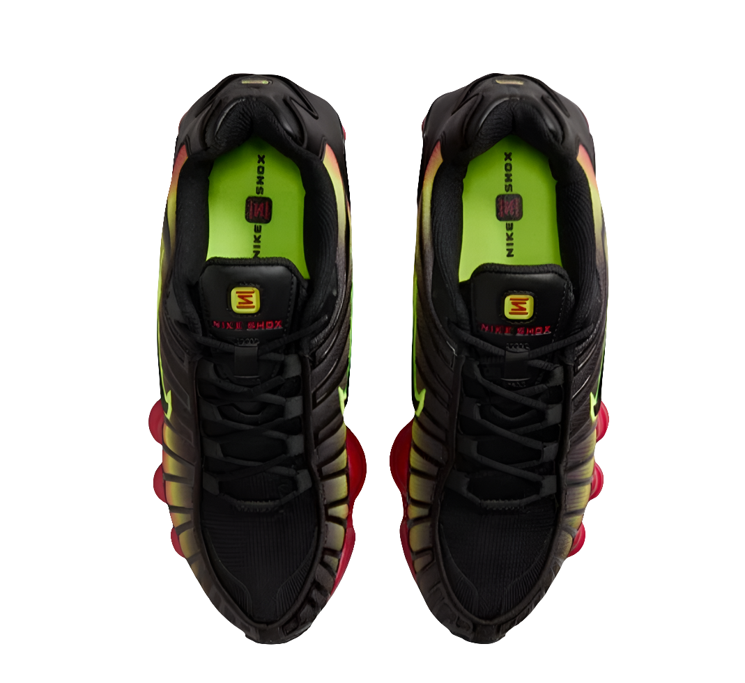 Nike Shox TL "Volt & Fire Red"